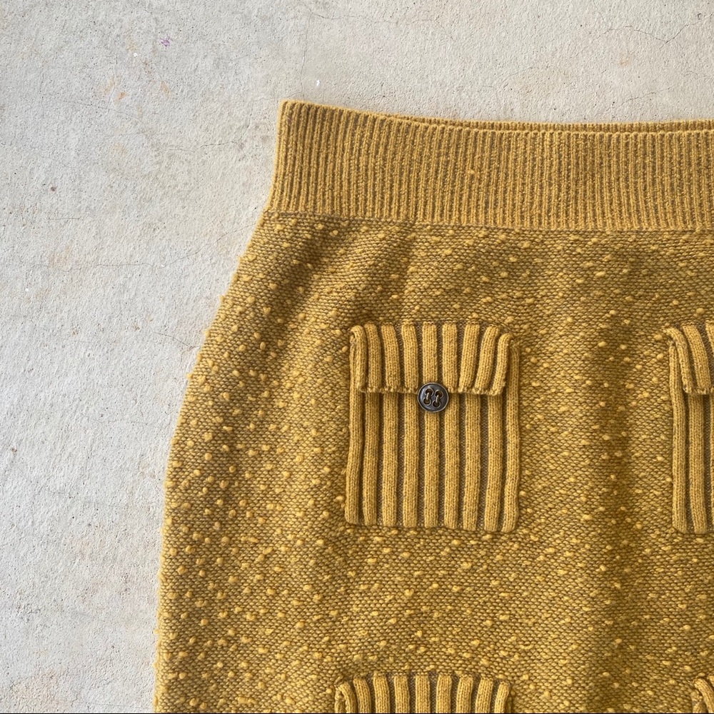 Moth Anthropologie Golden Pin Dot Sweater Skirt - Picture 2 of 4